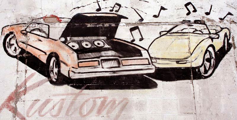 Cars courting with music