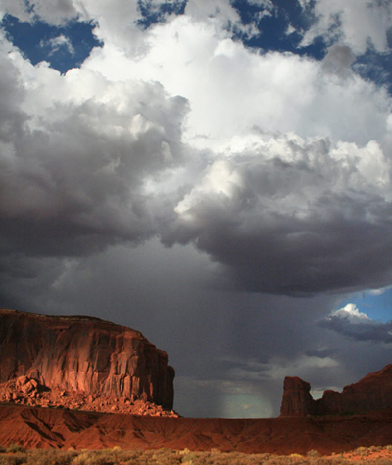 Storm in Monument Valley