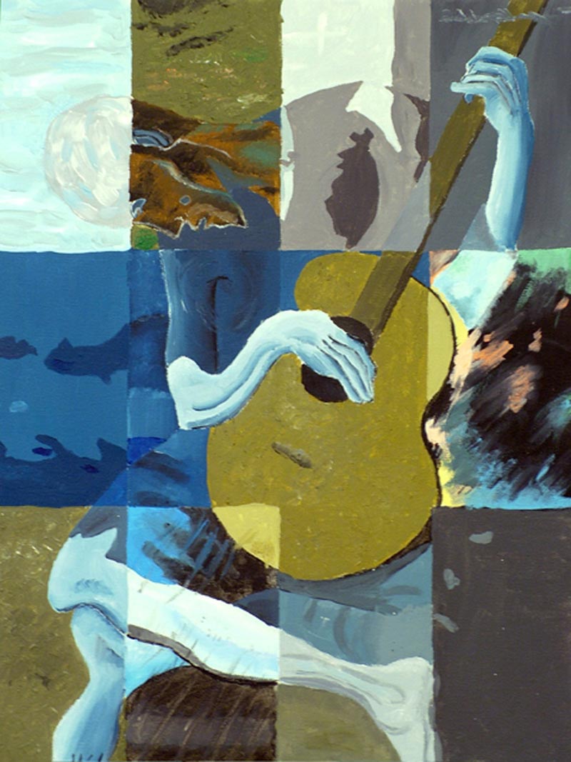 Study with Picasso Guitar man