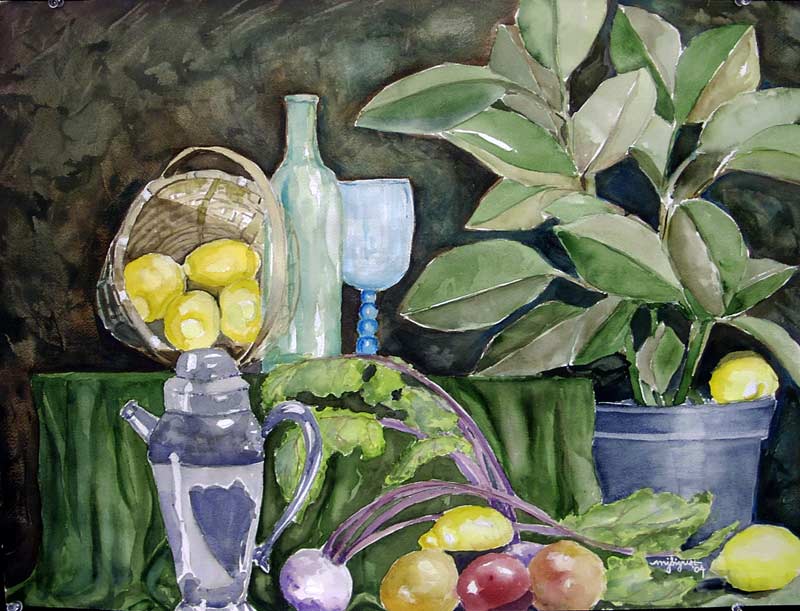 water color still life